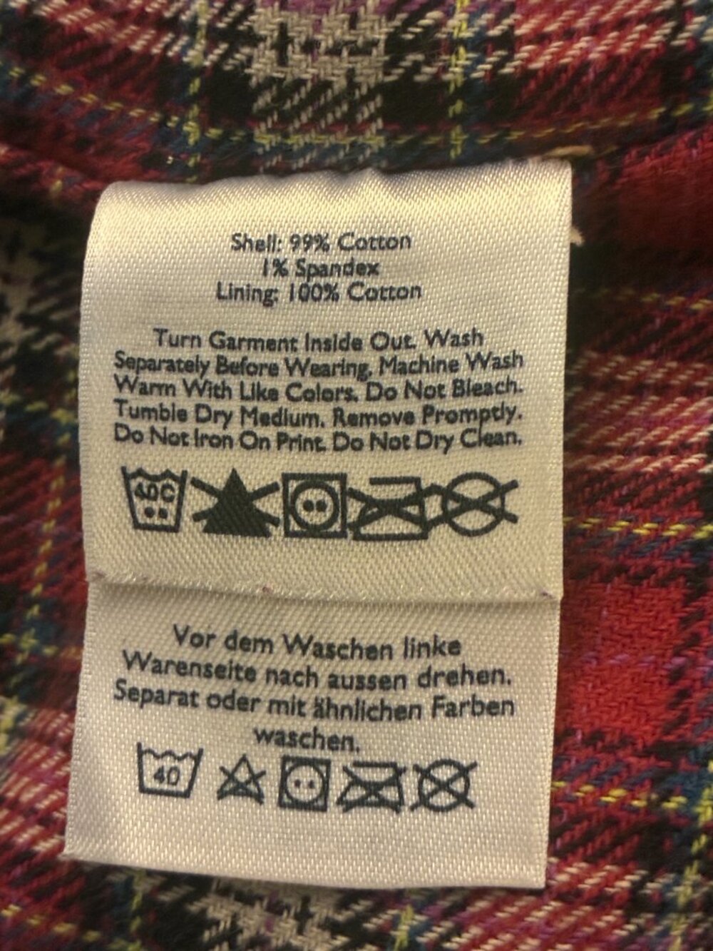 Eddie Bauer flannel lined boyfriend jeans Size 2 Gorpcore Cabin core Americana. - Picture 7 of 8